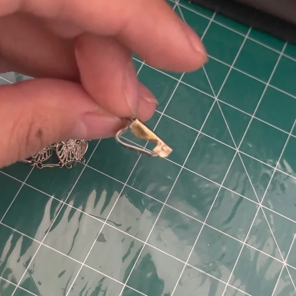 Vintage Sterling silver filagree delicate tree bracelet - Picture 6 of 7